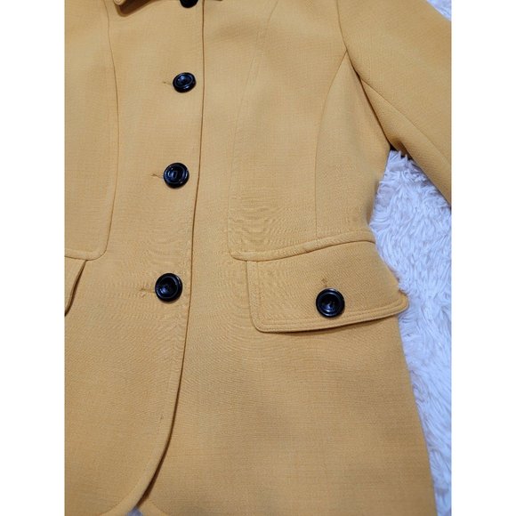 Chadwicks of Boston Women's Jacket, Mustard, Button Closure, Size 6 - Picture 13 of 13